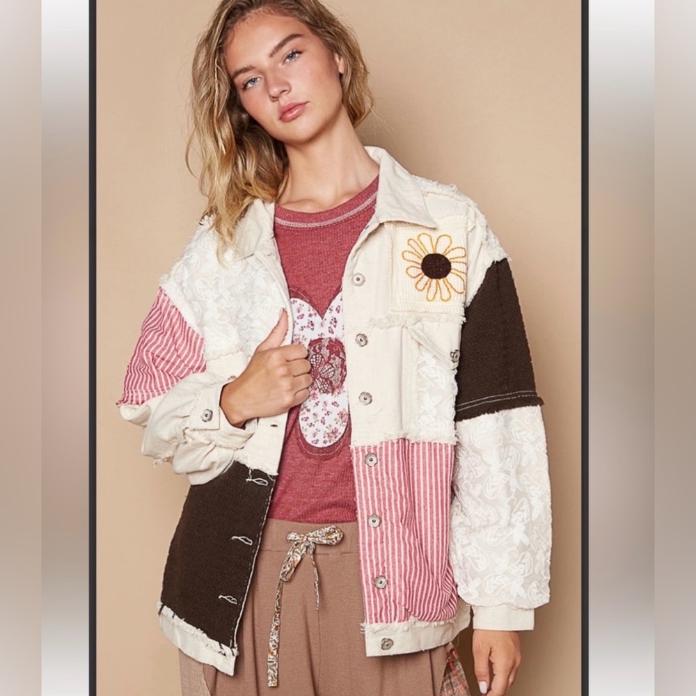 Pol New Embroidered Patchwork Jacket - image 1